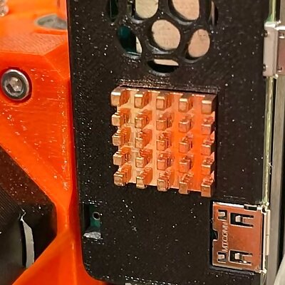 Raspberry Pi Zero 2 W Case with Heatsink  GPIO Cutouts LED PowerGround for Prusa Mini w repaired cracks