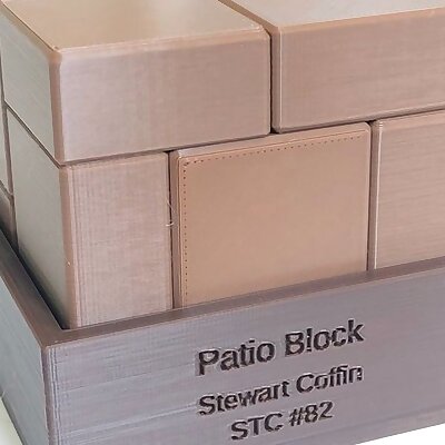 Patio Block  Interlocking puzzle by Stewart Coffin STC 82