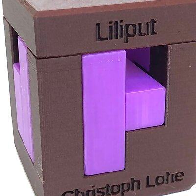 Liliput  Interlocking puzzle by Christoph Lohe