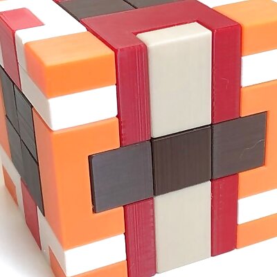 Arnes Cube  Interlocking puzzle by Alfons Eyckmans