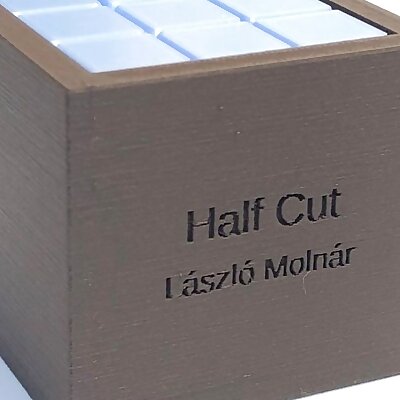 Half Cut  Packing puzzle by László Molnár