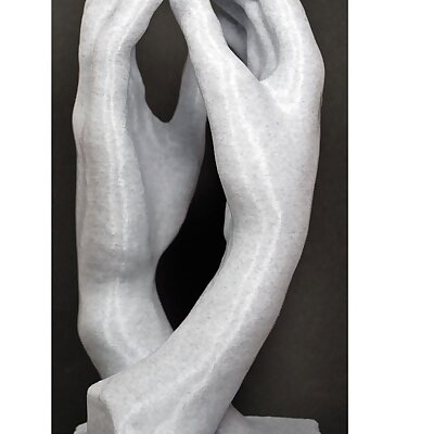 Hand of lovers sculpture