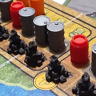 Power Grid board game resource tokens