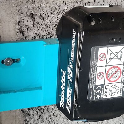 Holder for two Makita LXT batteries