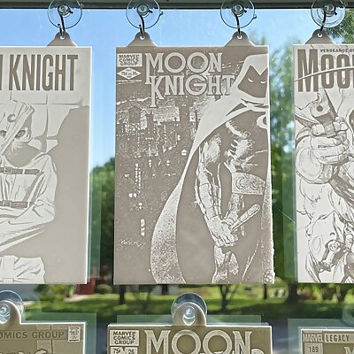 Marvel Moon Knight Comic Cover Lithophanes