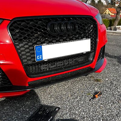 Audi RS3 license plate holder EU