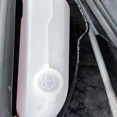 Brackets for Suzuki Cappuccino washer in Mazda Miata MX5