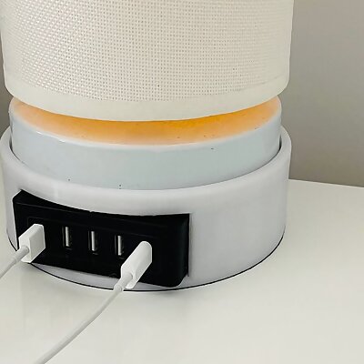 Target Touch Lamp Base with USB Hub Holder