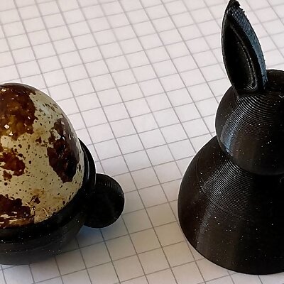 Easter bunny for quail eggs