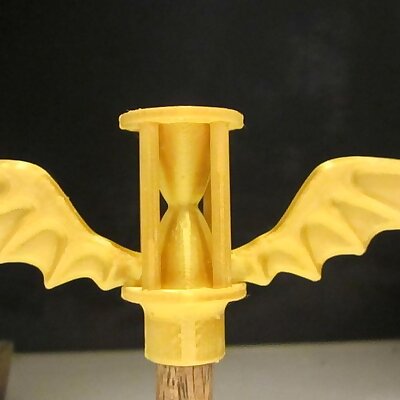 Plague doctor symbol for pole dowel or