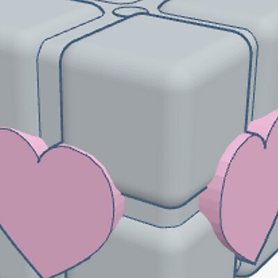 Portal Weighted Companion Cube scuffed edition