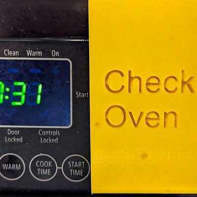 Check Oven Sign