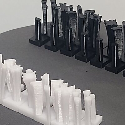 Abstract Nestable Chess Pieces