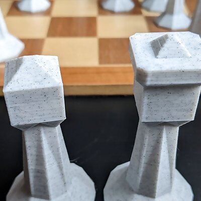 Low Poly Chess Set v2