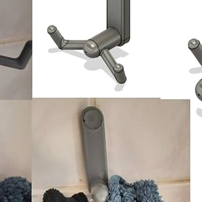 Double towel hook with blindscovers