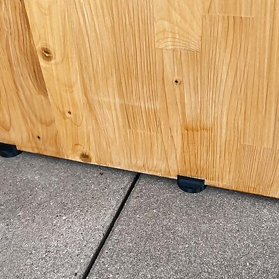 Parametric outdoor wooden furniture foot