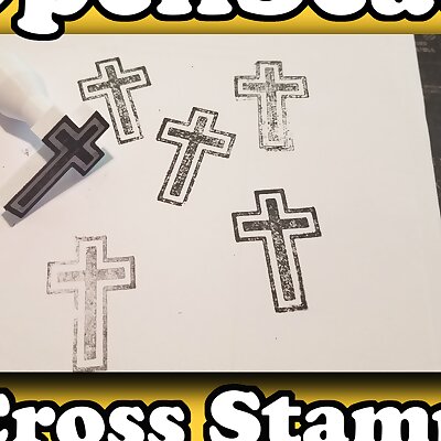 OpenScad Cross Stamp