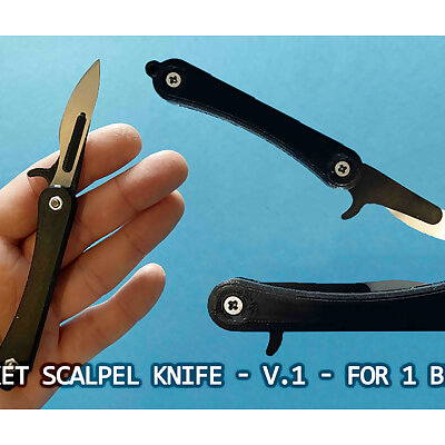 Pocket scalpel knife  folding scalpel knife  v1  for one blade