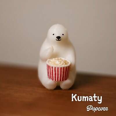 KUMATY  Polar Bear Eating Popcorn