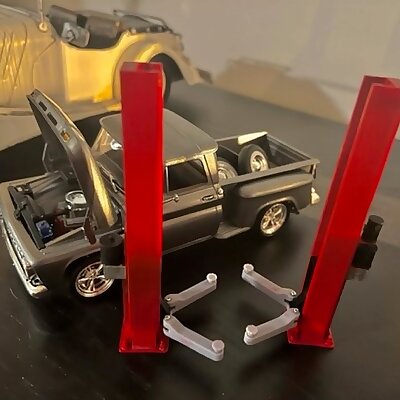 Hydraulic Car Lift Remix SLA Diorama garage