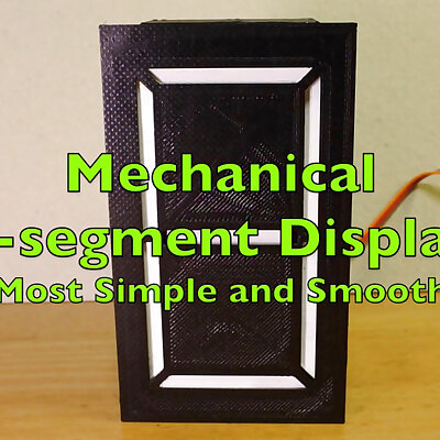 Mechanical 7segment Display simple and smooth