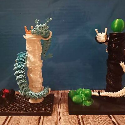 Customizable Stand for Articulated Dragon