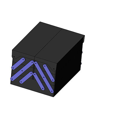 Folding Storage Box for Miniatures