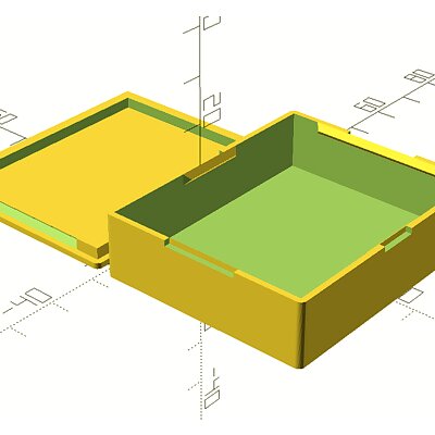 More customizable snapfit electronics project box enclosure