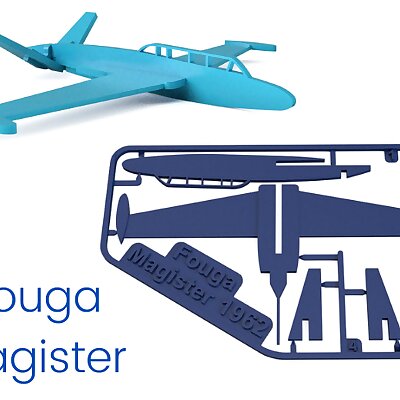 FAMOUS PLANES  Fouga Magister kit card