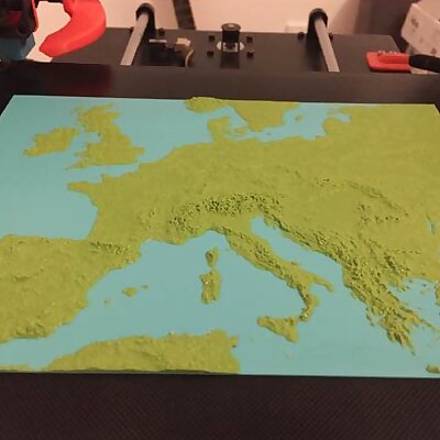 Europe 3D Map