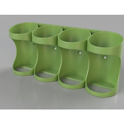 Spray can Holder 4 x 60mm wall mount