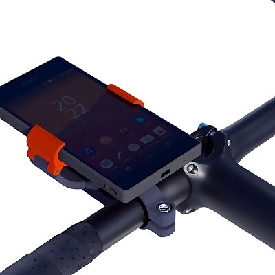 Snapping Handlebar Mobile phone Clamp