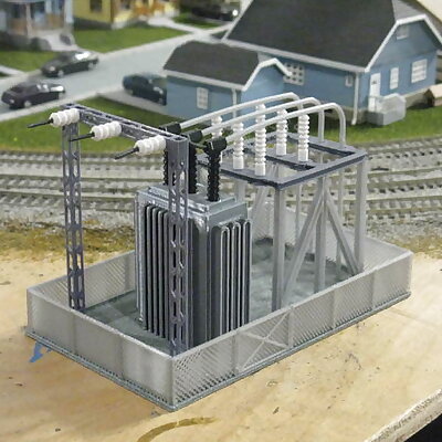 HO Scale Transformer Station