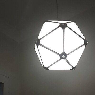 Icosahedron lamp shade