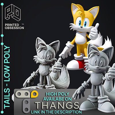 Tails  Sonic The Hedgehog  Low Poly  Fanart