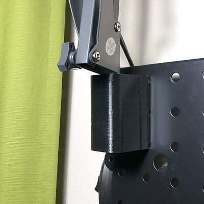 Peg Board Mount for Spring Arm Lamp