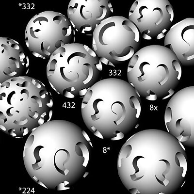 Solid comma symmetry spheres
