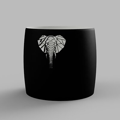 Vase à fleurs éléphant