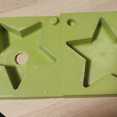 Candle  Soap mold star christmas