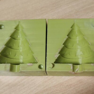 Mold christmastree soapwax