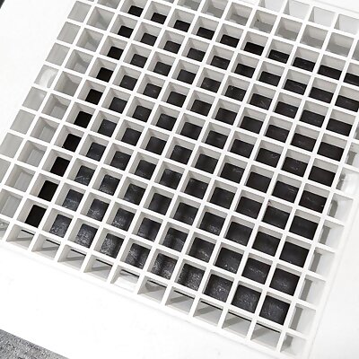 Magnetic egg crate ceiling vent for 150mm square duct