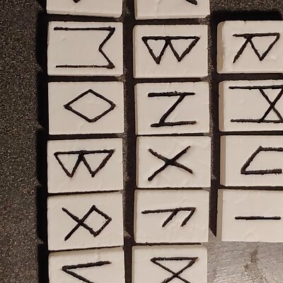 Casting Runes and blanks for risting or gametokens