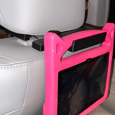 Tablet holder for rear car passenger