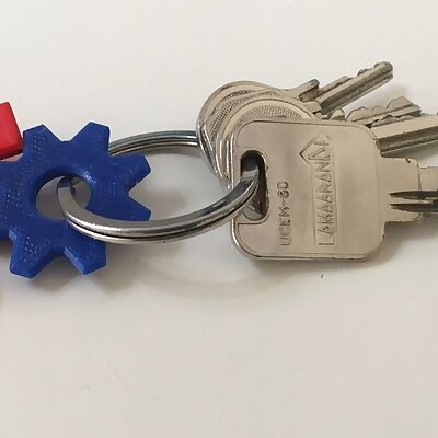 FreeCAD keychain dual or single extruder versions