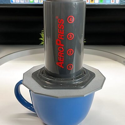 AeroPress Mug Extender Brew on Larger Mugs