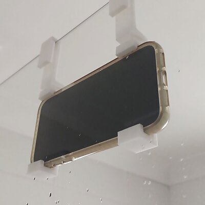 Bath screen phone stand