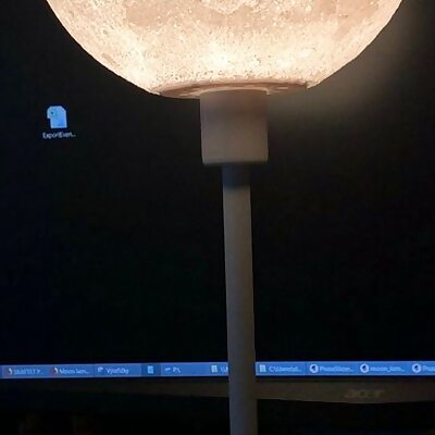 Moon lampshade reduction for Ikea SKAFTET lamp
