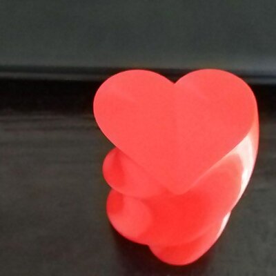 Twisted Heart Box Vase Mode