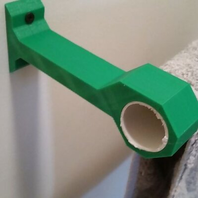Towel Holder using PVC pipe