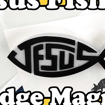 Jesus Fish Fridge Magnet